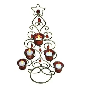 Vintage Bohemian Tree Design Wire Candle Holders - Holiday Decoration - Picture 1 of 10