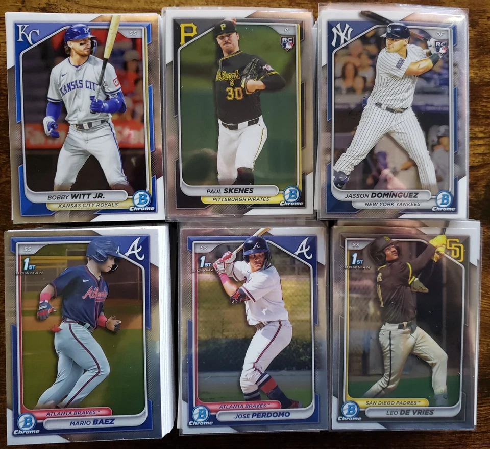 2024 Bowman Chrome Baseball Base 1-100 and Prospects BCP153-252 - You Pick - Image 1 of 1