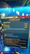 Borderlands 3 -(ps4) Ice Breaker Otto Idol (No Action Skill cooldown mod)(L 65)