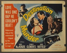 Destination Murder 1950 Originale 22X28 Film Poster B Joyce Mackenzie