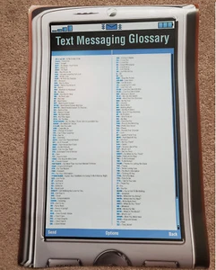 Glosario de mensajes de texto para teléfono inteligente lista impresión de póster A-Z 22x34 nuevo con tubo - Imagen 1 de 3