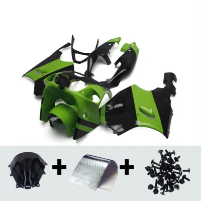 Carenados verdes negros para Kawasaki Ninja ZX7R 1996-2003 ABS kit de carrocería de plástico Foto 1 de 4
