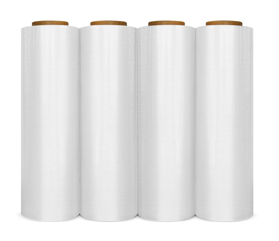 Absolute 18" x 1500 sq ft 80 Gauge Pallet Wrap Pre Stretch Film Hand Shrink Wrap - Image 1 of 1