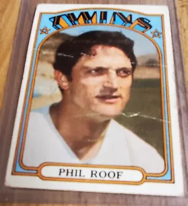 1972 Topps #201 Phil Roof Minnesota Twins - Foto 1 di 2