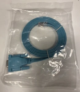NEU VERSIEGELT CISCO OEM CAB-CONSOLE-RJ45 DB9 auf RJ45 blaues Konsolenkabel 6 Fuß - Bild 1 von 1