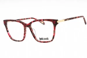 JUST CAVALLI VJC012 09AT Anteojos Rojo Brillante Marco Habana 53mm - Imagen 1 de 4