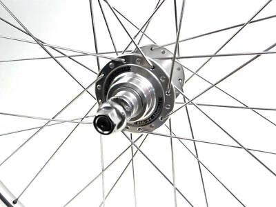 Sturmey Archer Nabe Ryde Chrina Felge Hinterrad fixed/free Laufrad Fixie silber - Bild 1 von 3
