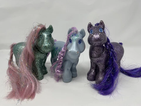 Vintage 1990s Hasbro Cabbage Patch Kids Magic Meadow Pony Glitz Glamour Lot of 3 Cover