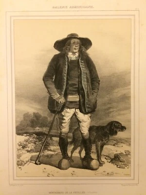 Breton La feuillée, Bretagne, lithographie Lalaisse, Galerie Armoricaine - Photo 1/2