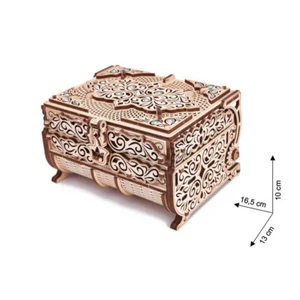 Wood Trick - Holz Modellbau Treasurebox Schatulle Swarovski Kristall 192 Teile - Picture 1 of 3