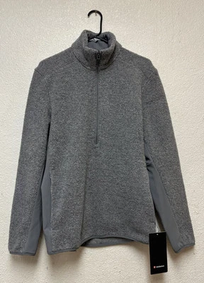 NWT Lululemon Men’s Gray Tundra Trek 1/2 Zip Wool Blend Pullover Sz M - Image 1 of 4