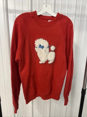 Sudadera De Colección Rojo Caniche Difuso Talla Mediana Jerzees Marca Por Russell Foto 1 de 4