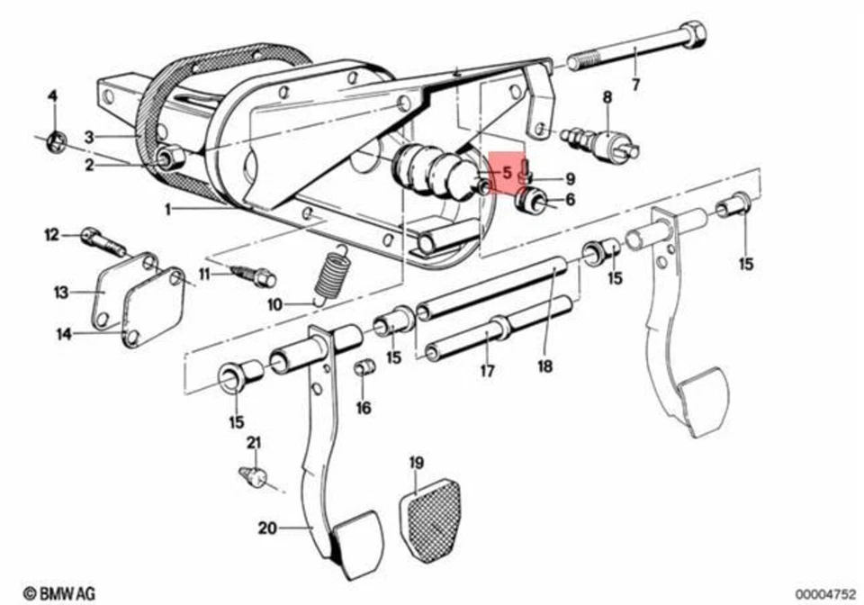 Taza original BMW E12 E21 E24 E28 E32 E34 315 316 318i 320 323i 518 35211150713 Foto 1 de 1