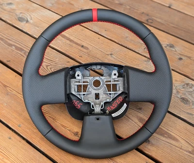 Volante NUOVA PELLE RENAULT MASTER III 3 NISSAN NV400 OPEL MOVANO VAN ROSSO Foto 1 de 4