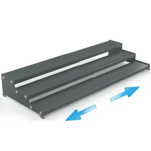 Expandable Spice Rack Storage organizer with 3-Tier step shelf cabinet,season... - Picture 1 of 6