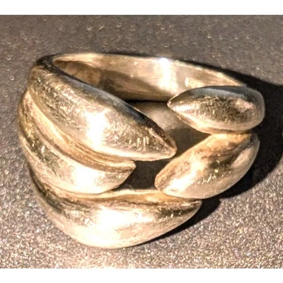 Anillo Brighton Plata Esterlina Talla 7 925 MCM Camarón Remolino Abstracto con Caja Foto 1 de 4