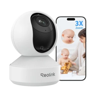 REOLINK 8MP TELECAMERA WI-FI INTERNO 3X ZOOM OTTICO PAN&TILT VIDEOCAMERA E1 ZOOM