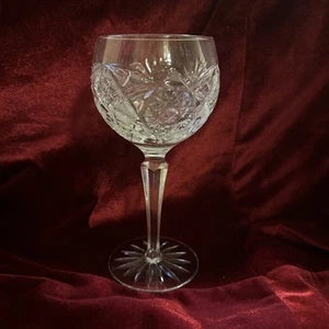 Crystal Clear Industries Camelia Bohemian Cut Crystal Wine Hock Glass~7.5” - Picture 1 of 3