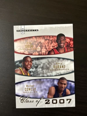 Fleer Hot Prospects Class of Kevin Durant Conley Oden 2007-08 novato/2007 RC SP Foto 1 de 2