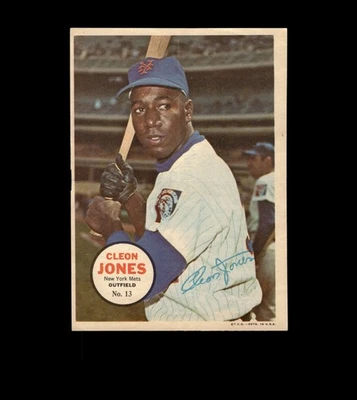 1967 Topps плакаты вставки набор перерыв # 13 Cleon Jones * GMCARDS * - Изображение 1 из 2