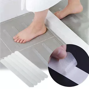12pcs Anti Slip Shower Stickers Non-Skid Bathtub Strips Waterproof Stickers - Picture 1 of 12