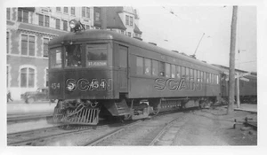 OD604 RP anni '40 QUEBEC FERROVIA LIGHT & POWER CAR #454 'ST JOACHIM' INSEGNA - Foto 1 di 1