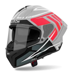 Integralhelm AIROH Matryx Rider schwarz grau rot matt - Bild 1 von 8