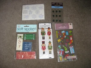 Lot of Christmas Scrapbook Stickers Sticko Soft Spoken CM - Picture 1 of 1