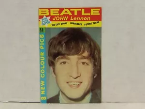 The Beatles John Lennon 1964 "POP PICS SUPER" Magazine 091823WT3-D - Picture 1 of 2