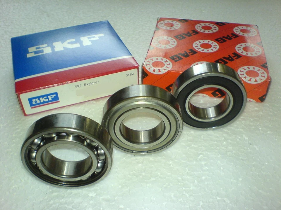 SKF / FAG Premium Deep Groove Ball Bearing 5 - 70mm Bottom Diameter Ball Bearing 2RS, Open, 2Z, C3 - Image 1 of 1