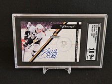 Sidney Crosby 2010-11 Panini Pinnacle #7 Pencraft 9/50 SGC 9/Auto 10