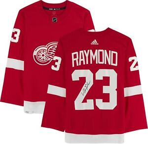Lucas Raymond Detroit Red Wings Signed Red Authentic Jersey