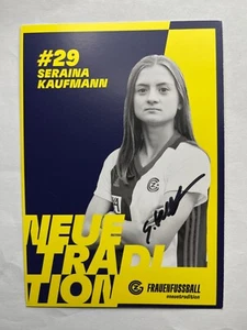 Autógrafo SERAINA KAUFMANN-Grasshopper Zurich Women-ahora Winterthur-firmado AK - Imagen 1 de 2