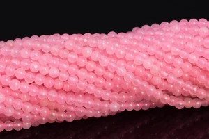 2 mm Natürliche Barbie Rosa Jade Perlen Klasse AAA Rund Edelstein Lose Perlen 15,5 Zoll - Bild 1 von 3
