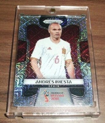 2018 World Cup Prizm Andres Iniesta MOJO Silver Midfielder GOAT Barcelona📈🔥PSA - Image 1 of 4
