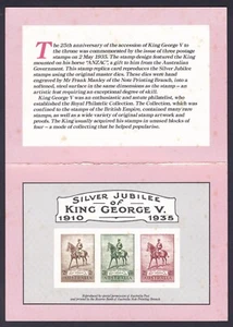 1985 REPLICA CARD No.4 1935 SILVER JUBILEE KING GEORGE V PRE-DECIMAL STAMPS - Bild 1 von 2