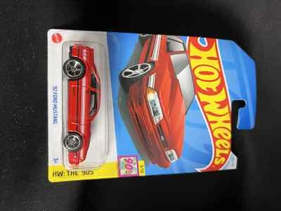 Hot Wheels '92 FORD MUSTANG HW The 90s Red 194/250 3/10  New Sent In Box - Image 1 of 2