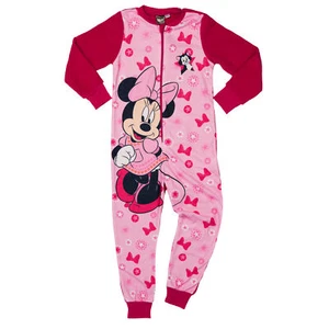 Disney Minnie Mouse Jumpsuit für Mädchen Overall Pyjama Schlafanzug Kinder Rosa - Bild 1 von 1
