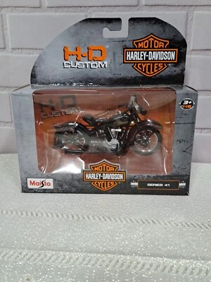 Motocicleta Maisto Harley-Davidson H-D Custom Series 41 1928 JDH doble cámara 1:18 Foto 1 de 4