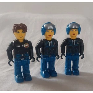 Lego 4 Juniors Mini Figures Jack Stone Female Police 3 9305 4655 4604 - Picture 1 of 6