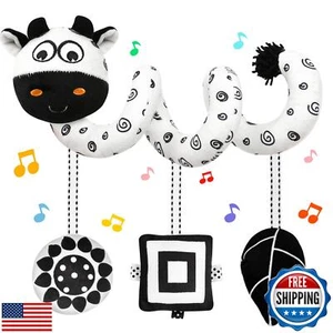 FQKIOMY Black and White High Contrast Baby Toys - Sensory Infant Hanging Cars - Picture 1 of 5