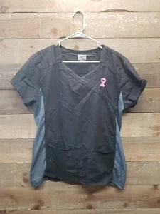 White Label Stretch Womens Scrub Top Size Large - Picture 1 of 4