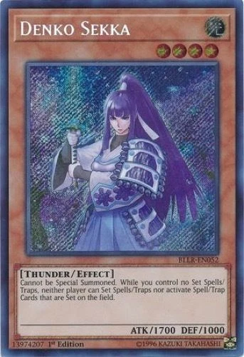 *** DENKO SEKKA *** 1ST EDITION SECRET RARE BLLR-EN052 YUGIOH! - Image 1 of 1