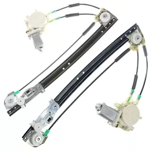 2x Window Regulator w/ Motor for BMW E39 528i 540i 1997-1998 Rear Left and Right - Picture 1 of 10