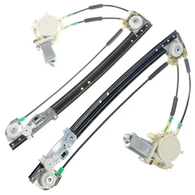 2 件车窗调节器带电机适用于宝马 E39 528i 540i 1997 - 1998 后左右 — 第 1/4 张图片