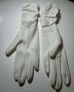 Opera Gloves Vintage 12” Long Womens Gathered Please See Note In Description - Picture 1 of 10