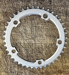 SILVER Single Speed Chainring 40T / 130 BCD 5-Bolt AluminumRoad / MTB BRAND NEW - Picture 1 of 3
