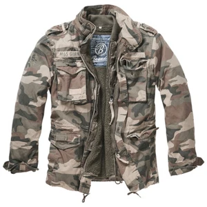 Brandit M-65 Giant Jacket Tactical Mens Warm Field Parka Light Woodland Camo - Picture 1 of 11