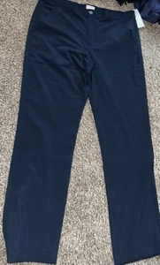 (2) CAT AND JACK Boys NAVY BLUE Dress Pants 18 Husky Adjustable Waist - Picture 1 of 5