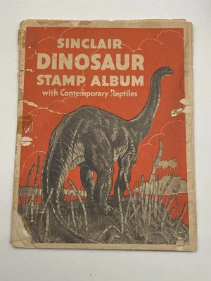 1935 Sinclair Dinosaur Stamp Album Sinclair Refining Co. with Stamps ROUGH - Image 1 of 4